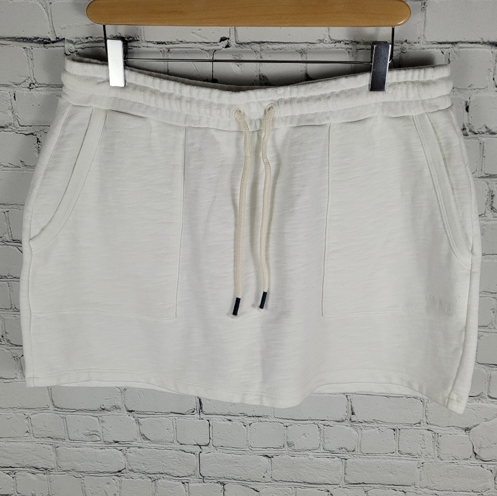 MWL MADEWELL | drawstring waist pull on mini skirt